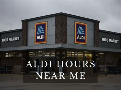 aldi near me opening hours